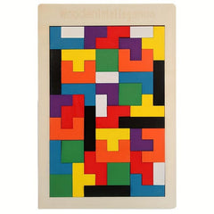Wooden Blocks Puzzle Educational Fun Toys Gift