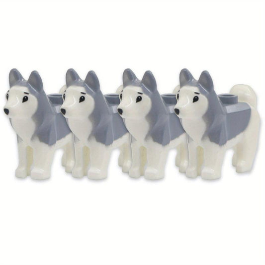 Husky Dog Building Blocks Educational Toy