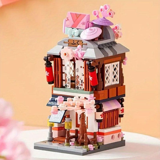 Mini Street View Restaurant Building Blocks Puzzle
