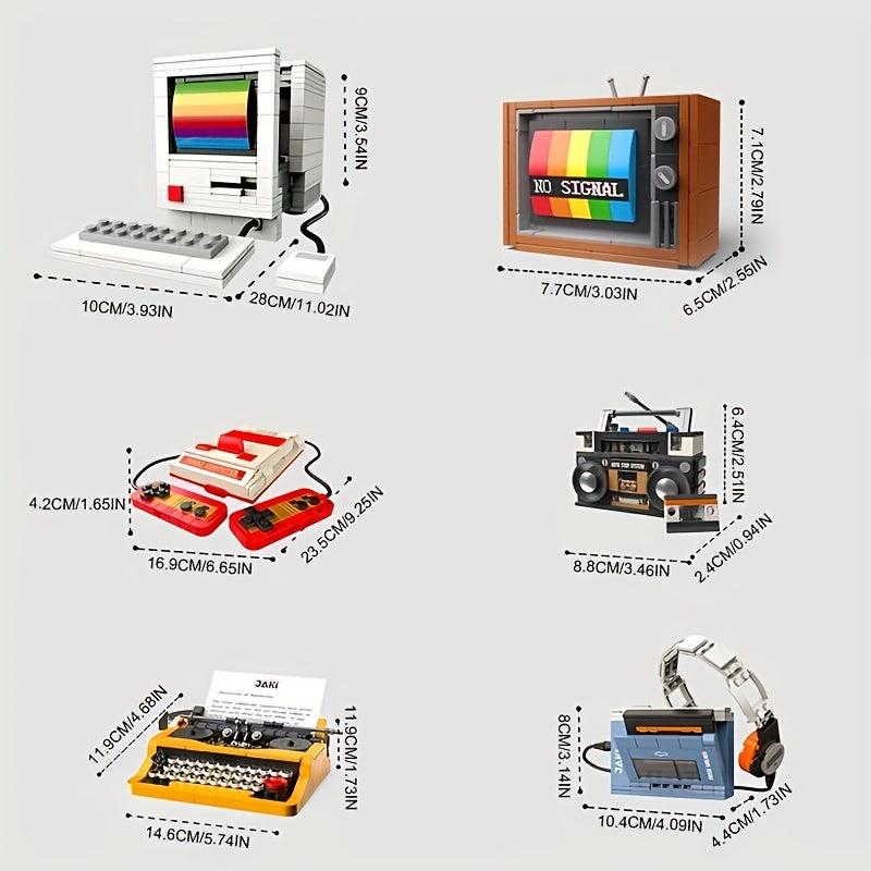 Retro Appliances TV Machine Building Blocks Assembly Toys