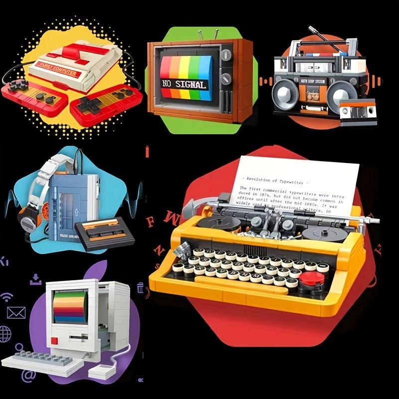Retro Appliances TV Machine Building Blocks Assembly Toys