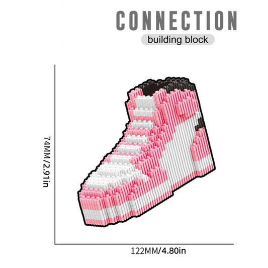 Building Block Basketball Shoes Model Toy Sneakers Set DIY Assembly Blocks
