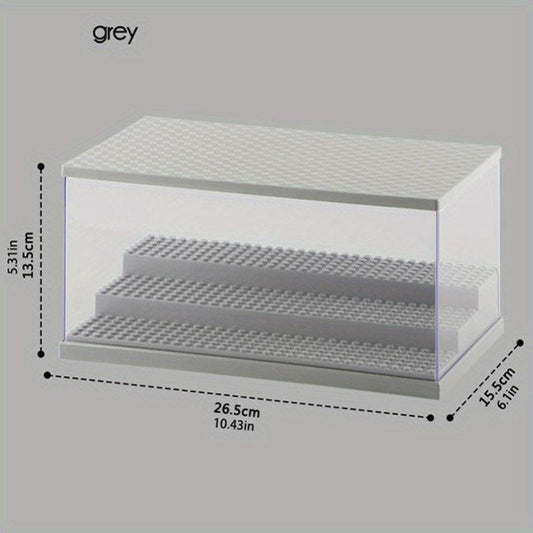 Large Building Block Doll DIY Display Box Dust Cover Storage
