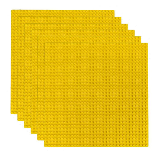 6 Pack of Large Building Block Base Plates 32x32 Points 10 Inch