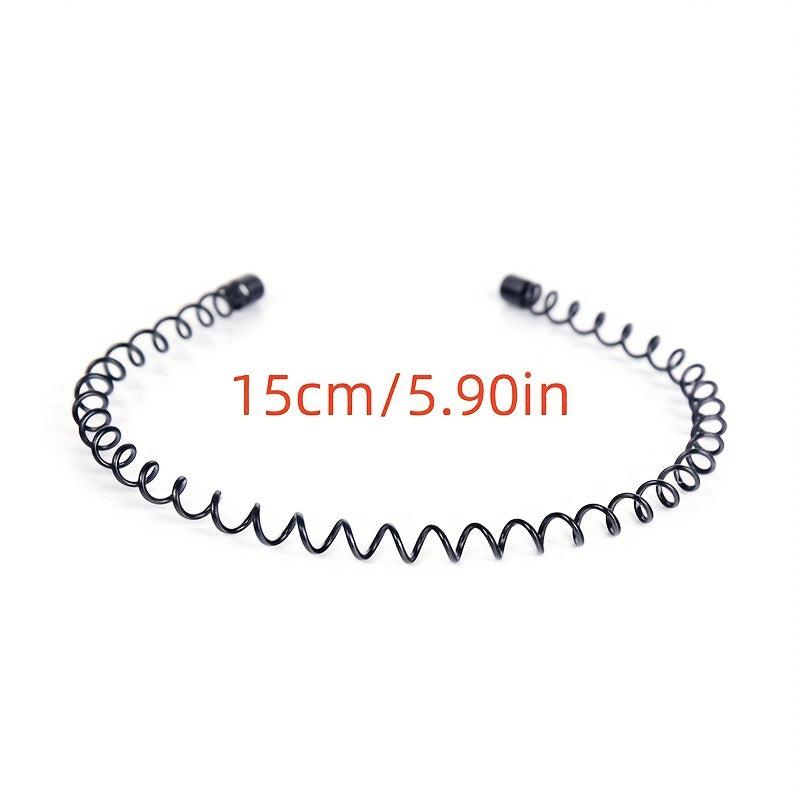 3pcs Metal Spray Paint Steel Wire Headband Set Men's Headband
