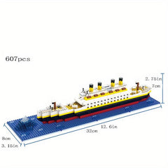 Building Block Assembly Toy Puzzle Cruise Model For Boy And Girl
