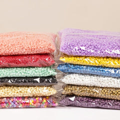 150 Pcs Multicolor Czech Glass Seed Beads Crystal Jewelry DIY Sewing