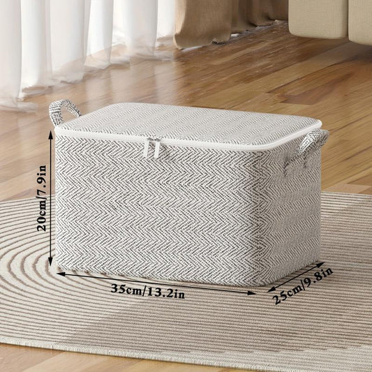 Gray Arrow Pattern Travel Bag Large Capacity Folding Clothes Quilt Blanket