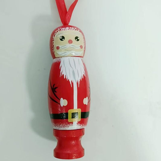 Funny Santa Christmas Pendant Tree Wooden Fun Crafts