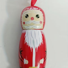 Funny Santa Christmas Pendant Tree Wooden Fun Crafts