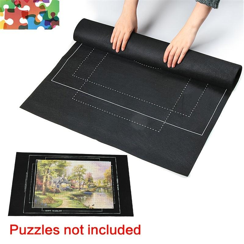 1pc Puzzle Mat Thickened Felt Puzzle Blanket Family Game Supplies