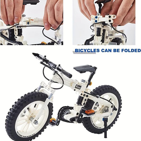 Folding Bicycle Building Blocks Model Ornaments Puzzle Toy