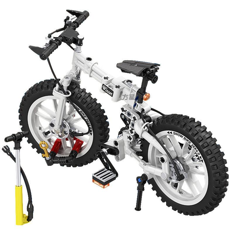 Folding Bicycle Building Blocks Model Ornaments Puzzle Toy