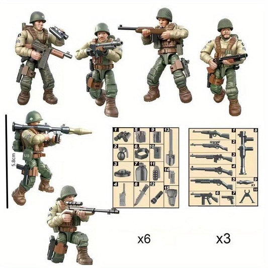 Building Blocks Military Models Soldiers Dolls Small Dolls