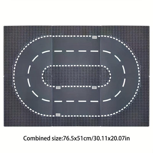 Street View Road Building Blocks Baseboard 32x32 Universal Baseboard