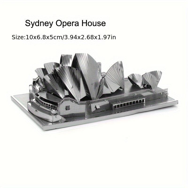 3D Metal Puzzle Notre Dame De Paris Castle Model Gift