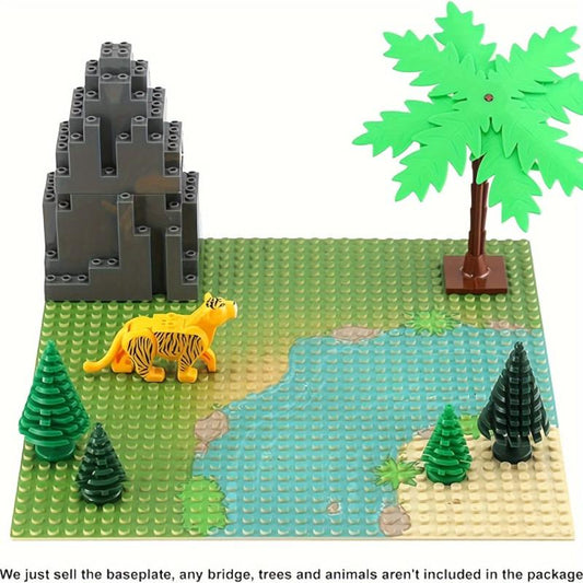 32x32 Building Block Baseplate With River Ocean Pattern
