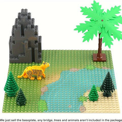32x32 Building Block Baseplate With River Ocean Pattern