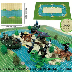 32x32 Building Block Baseplate With River Ocean Pattern