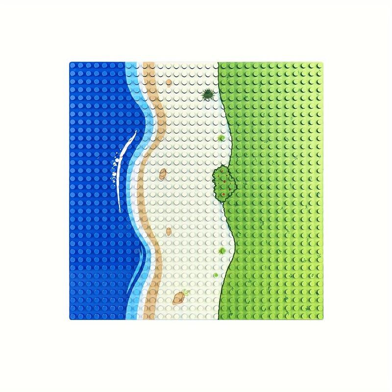 32x32 Building Block Baseplate With River Ocean Pattern