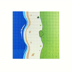 32x32 Building Block Baseplate With River Ocean Pattern