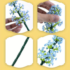 Flower Bouquet Building Blocks Set - Creative Artificial Flower Building Kit