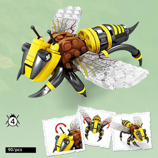 Small Insect Building Blocks Realistic Set Christmas Halloween