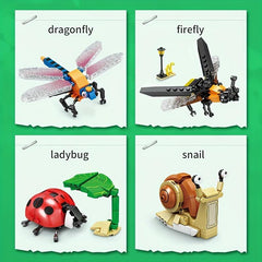 Small Insect Building Blocks Realistic Set Christmas Halloween