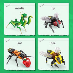 Small Insect Building Blocks Realistic Set Christmas Halloween