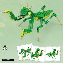 Small Insect Building Blocks Realistic Set Christmas Halloween