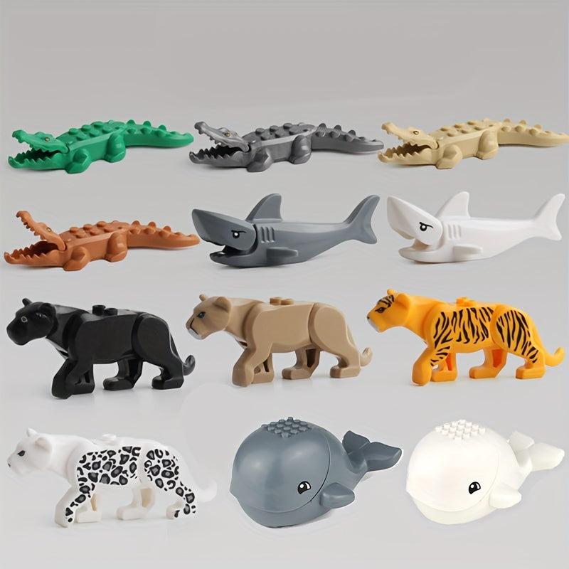 2pcs 4pcs Multicolored Animal Building Blocks Toy Set