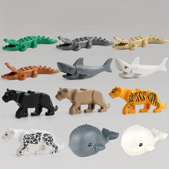 2pcs 4pcs Multicolored Animal Building Blocks Toy Set