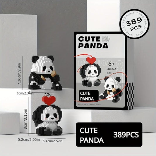 Panda Building Blocks DIY Educational Toys Gift