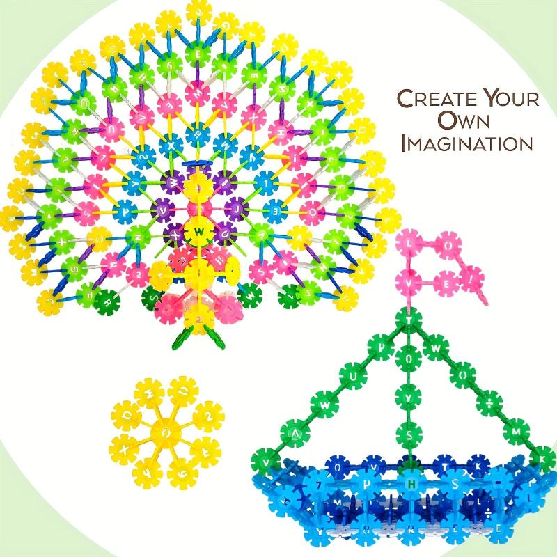 100pcs Interlocking Plastic Disc Set Building Blocks