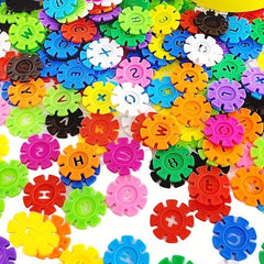 100pcs Interlocking Plastic Disc Set Building Blocks
