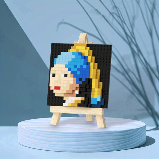 Pearl Earring Painting Building Blocks Educational Toys