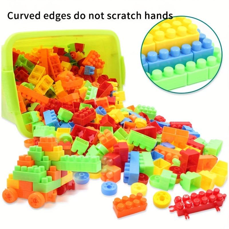 Children's Large Particle Building Block Bucket Plate for Early Education