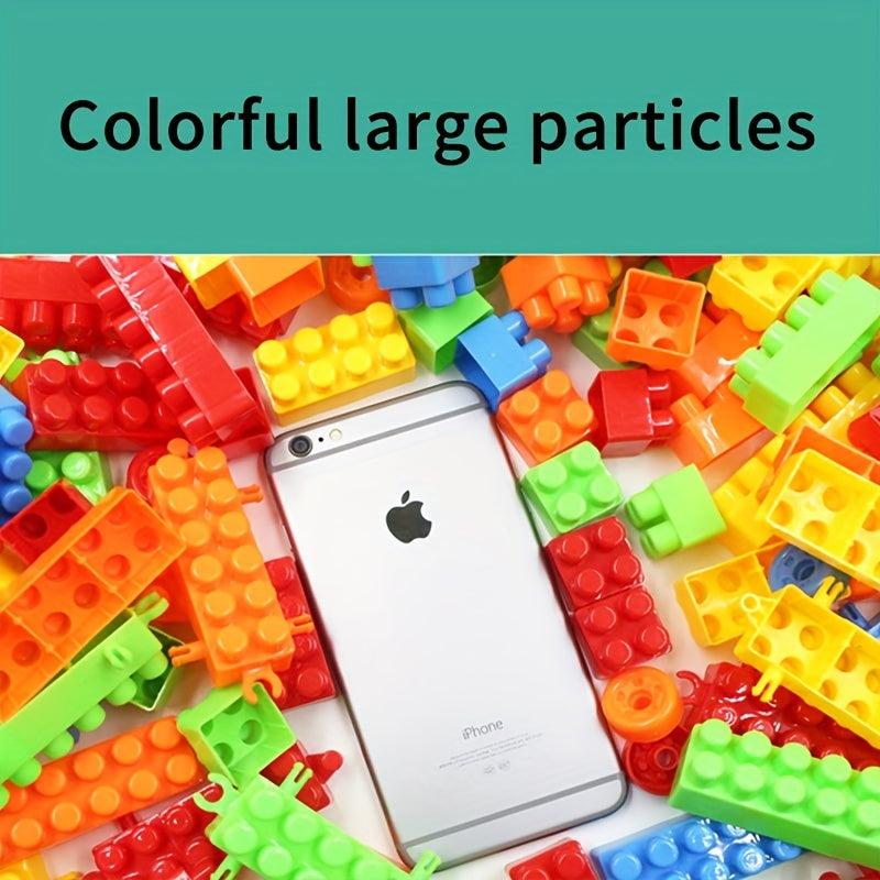 Children's Large Particle Building Block Bucket Plate for Early Education
