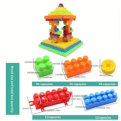 Children's Large Particle Building Block Bucket Plate for Early Education