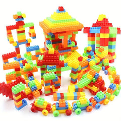 Children's Large Particle Building Block Bucket Plate for Early Education