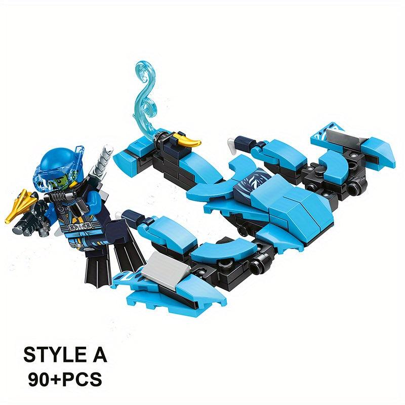 Water Dragon Building Kit with 4 Minifigures & Weapons - Kids 6+ Years