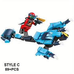 Water Dragon Building Kit with 4 Minifigures & Weapons - Kids 6+ Years