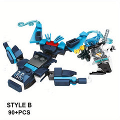 Water Dragon Building Kit with 4 Minifigures & Weapons - Kids 6+ Years