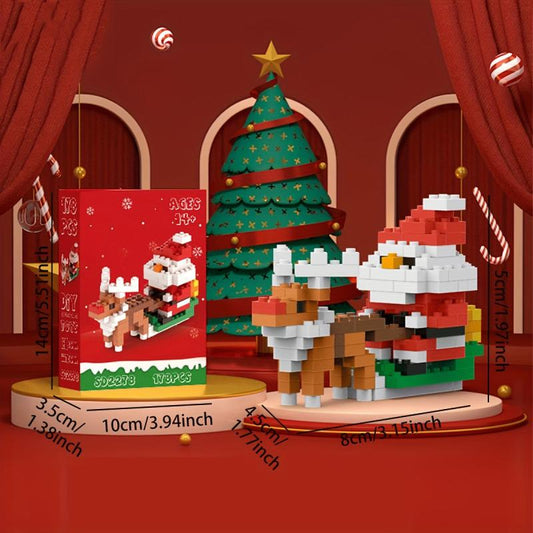 Small Santa Claus Building Blocks Puzzle 3D Decoration