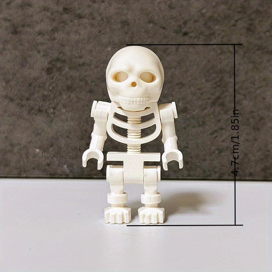 Pumpkin Head Block And Skeleton Building Blocks