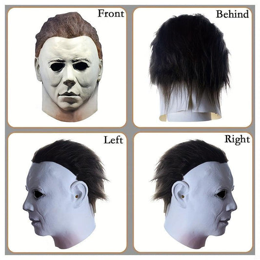 Halloween Horror Costume Men's Mask Masquerade Party Prop Latex Full Face Mask