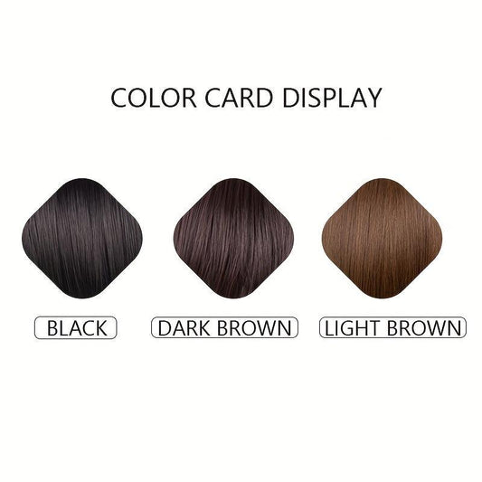 Natural Fluffy Short Wig with Straight Bang - Synthetic Fiber Wig