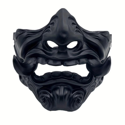 Men's Halloween Japanese Prajna Ghost Face Mask Horror Scary Masquerade Cosplay