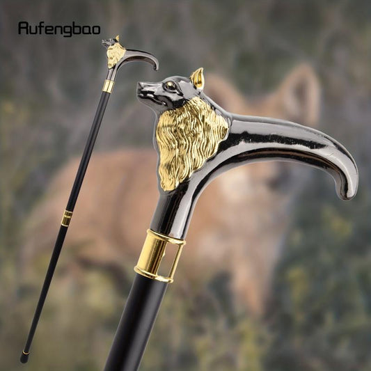 Golden Fox Animal Walking Stick Decorative Cospaly Vintage Party