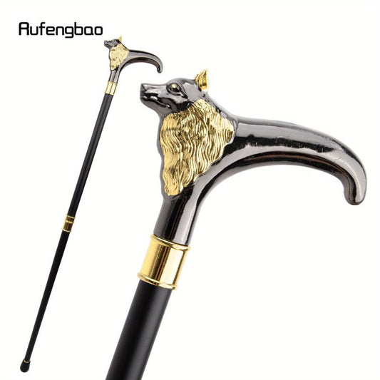 Golden Fox Animal Walking Stick Decorative Cospaly Vintage Party